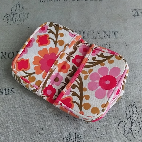 Vera Bradley Card Holder Orange & Pink - Picture 14 of 14